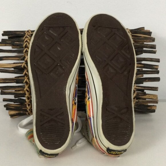 👛 (ANY 2/$25) HOT FOOT High Rise Multi Colored Sneakers - Picture 8 of 11